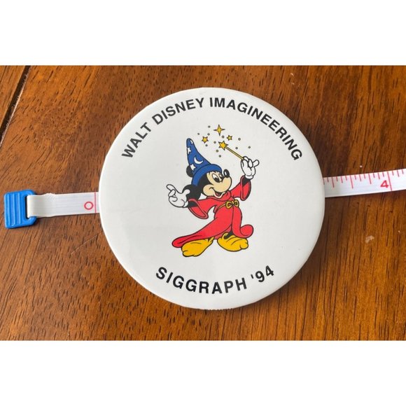 1994 SIGGRAPH Walt Disney Imagineering Pin Button 3" Big badge Limited rare htf - Picture 3 of 3